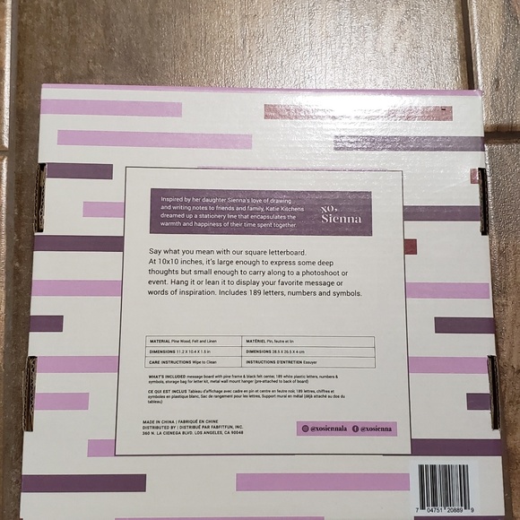 XO, Sienna Felt Message Board - Picture 2 of 3